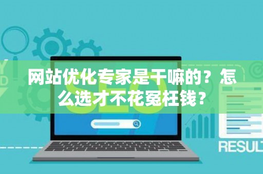 网站优化专家是干嘛的？怎么选才不花冤枉钱？