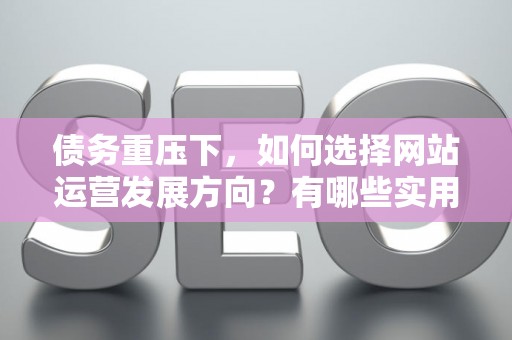 债务重压下，如何选择网站运营发展方向？有哪些实用技巧？
