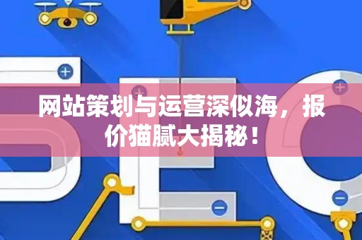 网站策划与运营深似海，报价猫腻大揭秘！