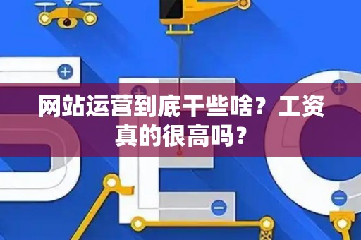 网站运营到底干些啥？工资真的很高吗？