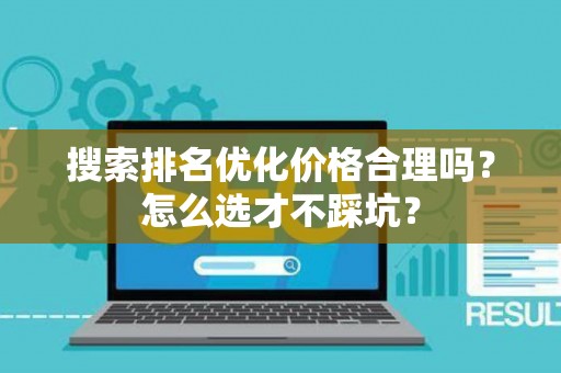 搜索排名优化价格合理吗？怎么选才不踩坑？