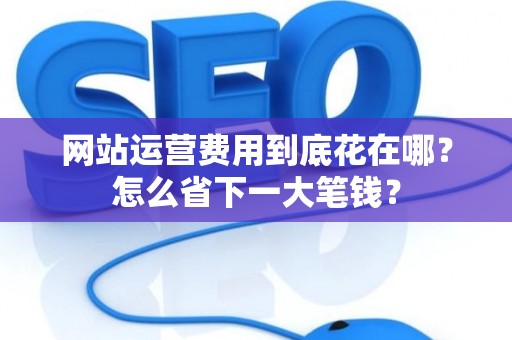 网站运营费用到底花在哪？怎么省下一大笔钱？
