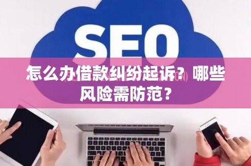 怎么办借款纠纷起诉？哪些风险需防范？