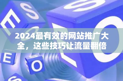 2024最有效的网站推广大全，这些技巧让流量翻倍