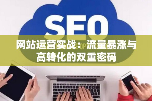 网站运营实战：流量暴涨与高转化的双重密码