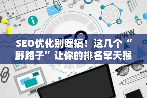 SEO优化别瞎搞！这几个“野路子”让你的排名窜天猴似的往上飙！