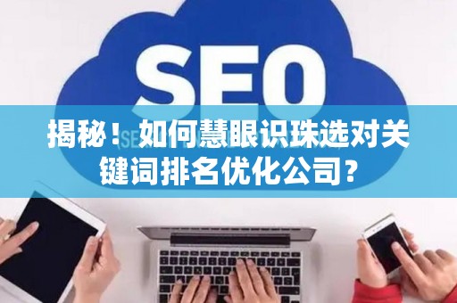 揭秘！如何慧眼识珠选对关键词排名优化公司？